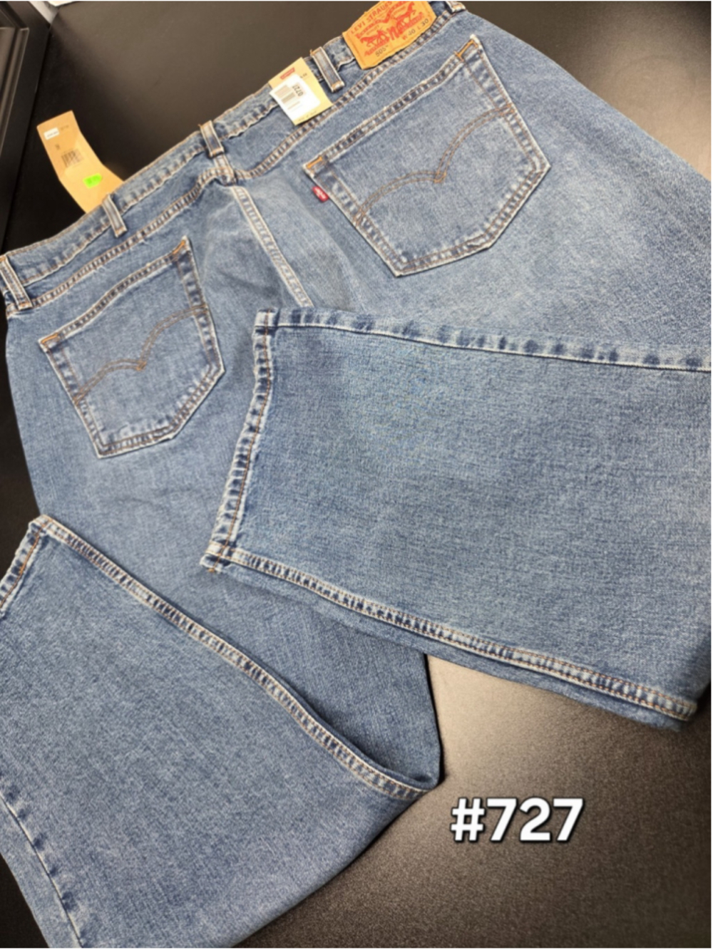Levi’s 505 Regular Fit Jeans Men’s 40x30 Blue Denim Straight Leg NWT #727